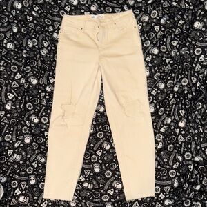 RSQ Women's Beige Ankle Jeans